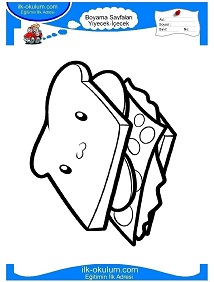 Çocuklar İçin Tost Boyama Sayfaları 
